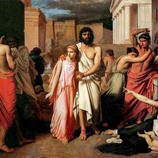 Схема вышивки «Эдип и Антигона»