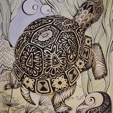 Схема вышивки «Черепаха»