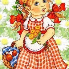 Схема вышивки «Девочка»