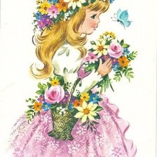 Схема вышивки «Девочка»