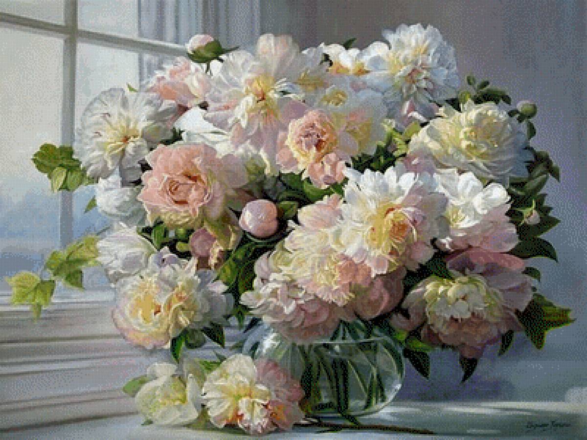 цветы - хризантемы, цветы, осень, ваза - предпросмотр