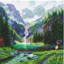 Схема вышивки «Дыхание гор»