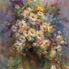 Схема вышивки «цветы»