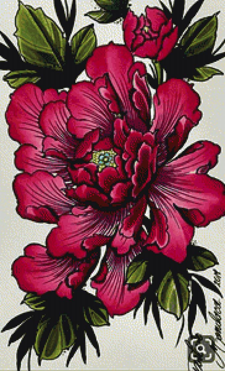 Цветок пиона - цветы, пион - предпросмотр