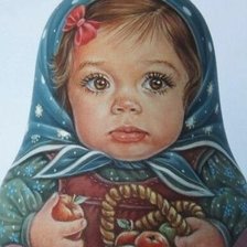 Схема вышивки «лялька»