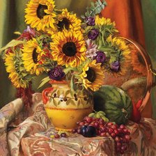 Схема вышивки «цветы»