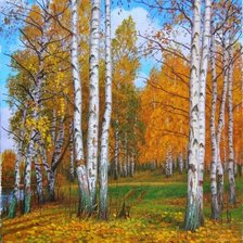 Схема вышивки «Золотая осень»