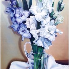 Схема вышивки «Букет гладиолусов»