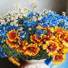 Схема вышивки «Летний букет»