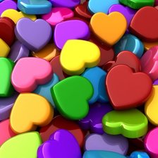 Схема вышивки «Сердечки»