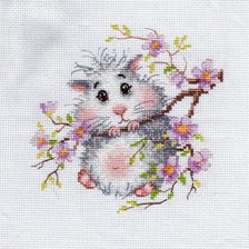 Схема вышивки «хомяк»