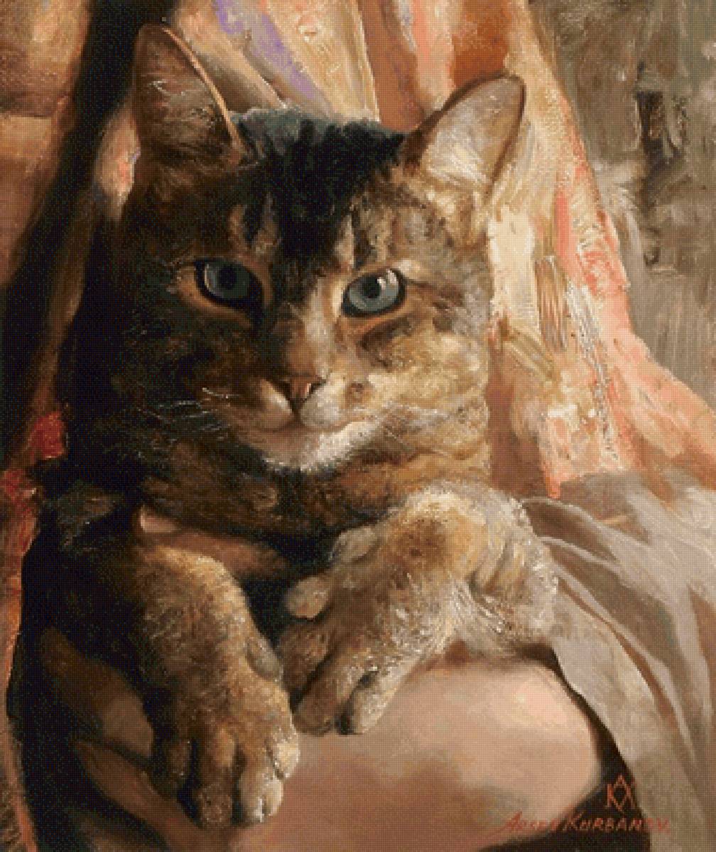 Кот. Арсен Курбанов - русские художники - предпросмотр