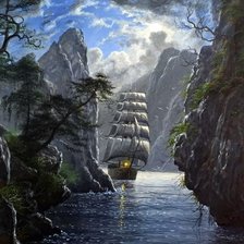 Схема вышивки «путь коробля»