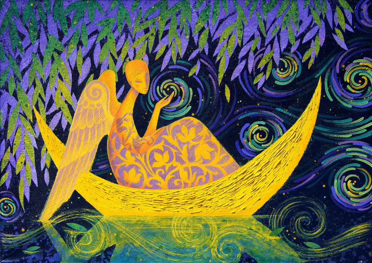 Ангел в лодке - ангел - оригинал