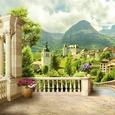 Схема вышивки «терасса»