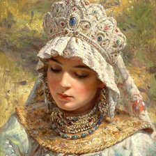 Схема вышивки «Боярышня»