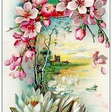 Схема вышивки «Открытка»