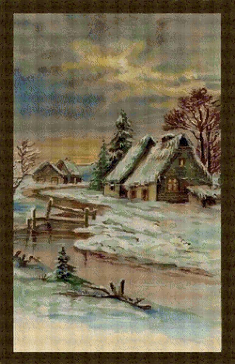 Зима - открытка - предпросмотр