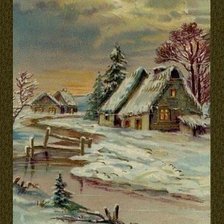 Схема вышивки «Зима»