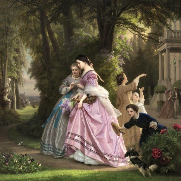 Прогулка в парке - оригинал