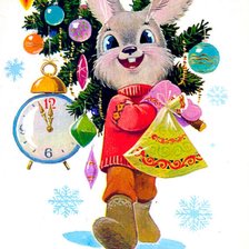 Схема вышивки «Заяц»