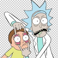 Схема вышивки «Рик и Морти»