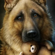 Схема вышивки «верный друг»