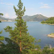 Схема вышивки «озеро Жасыбай»