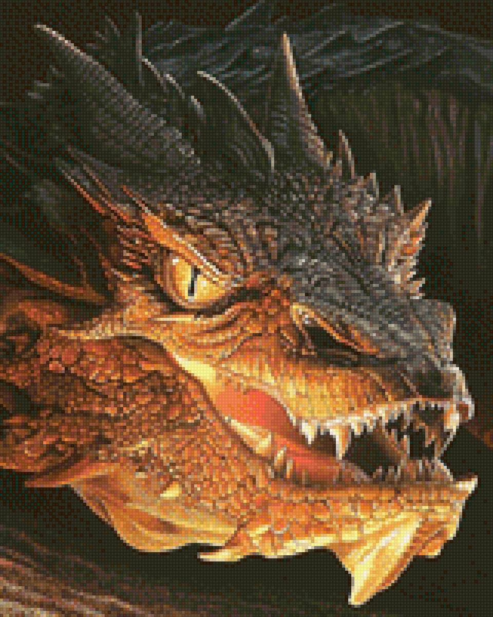 дракон - смауг, дракон, хоббит - предпросмотр