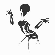 Схема вышивки «девушка»