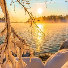 Схема вышивки «Солнечная зима»