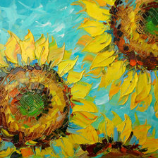 Схема вышивки «Подсолнухи»