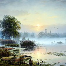 Схема вышивки «Пейзаж»