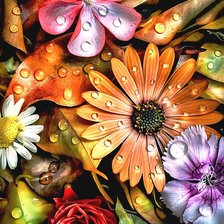 Схема вышивки «Цветы»