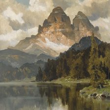 Схема вышивки «Альпы. Ханс Лей-младший»