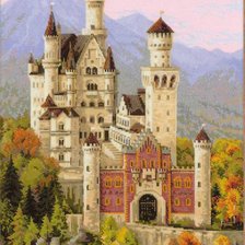 Схема вышивки «замок»