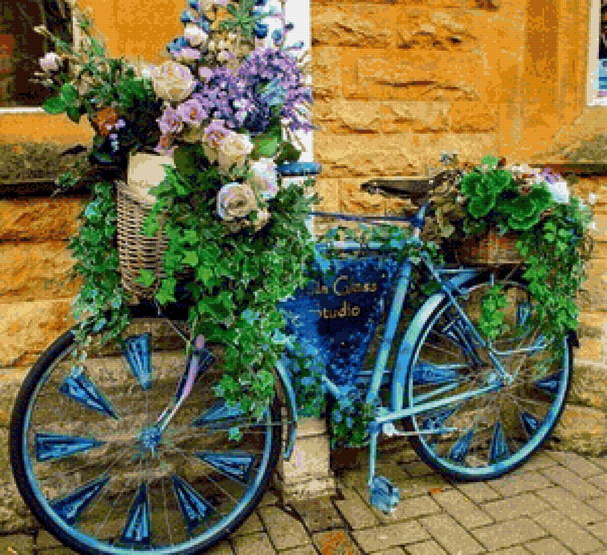 Albastru - flori - предпросмотр