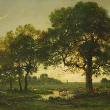 Схема вышивки «Дубы»