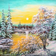 Схема вышивки «По картине Елены Кораблёвой»