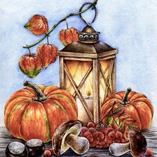 Схема вышивки «дары осени»