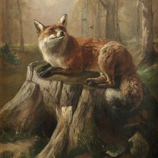 Схема вышивки «Лисица»