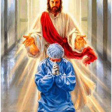 Схема вышивки «Врач и Иесус»