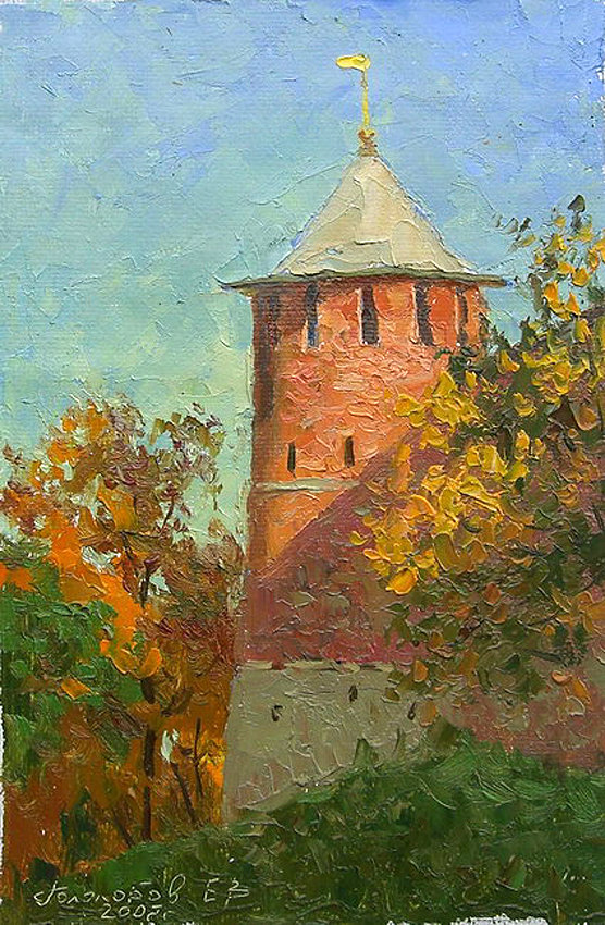 Нижегородский кремль. Гололобов Евгений - русские художники - оригинал