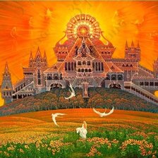 Схема вышивки «Храм Солнца»