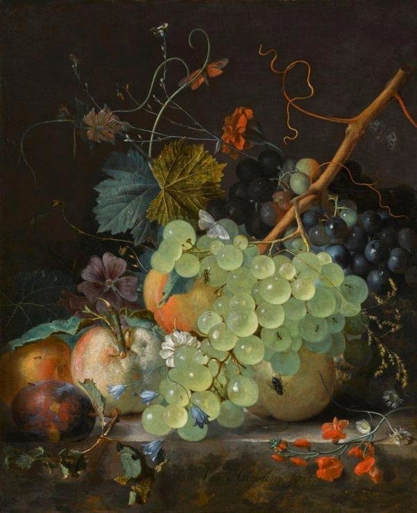 По мотивам старых голландцев - фрукты, цветы, натюрморт - оригинал