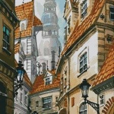 Схема вышивки «Старый город»