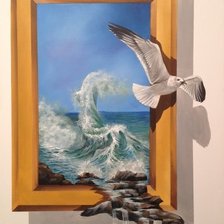 Схема вышивки «Живая волна»