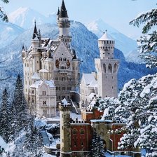 Схема вышивки «Нойшванштайн»
