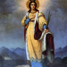 Схема вышивки «Икона Святой Екатерины»