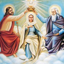 Схема вышивки «Небесное величие Божьей Матери»